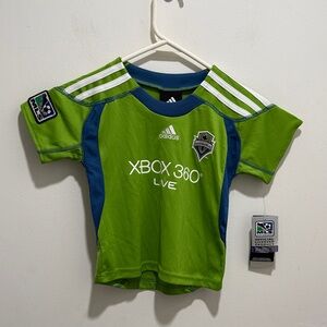 Adidas Seattle Sounders FC Jersey 3T NWT MLS Xbox 360 2009